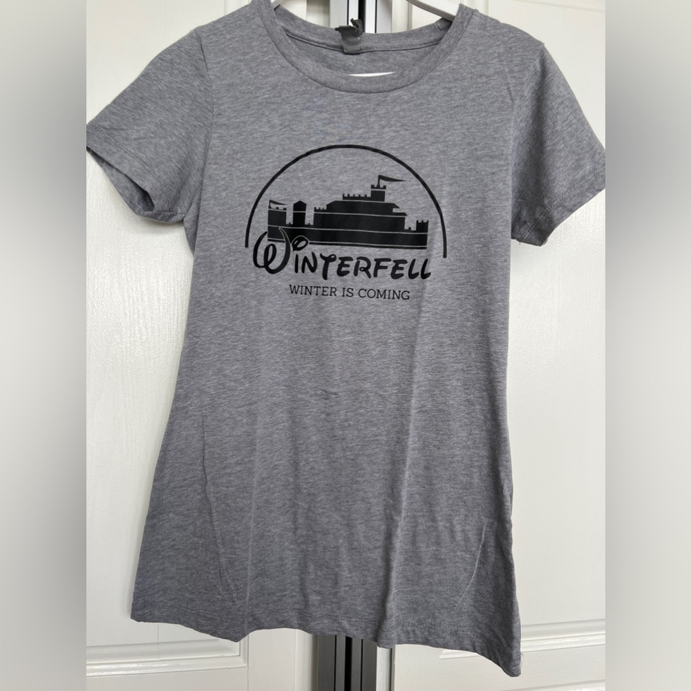 Game of Thrones Winterfell Disney mash up tee shirt